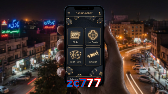 Main screen of Zc777 app page for PK players